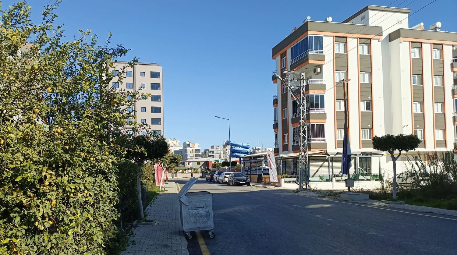 Street in Erdemli in Turkey